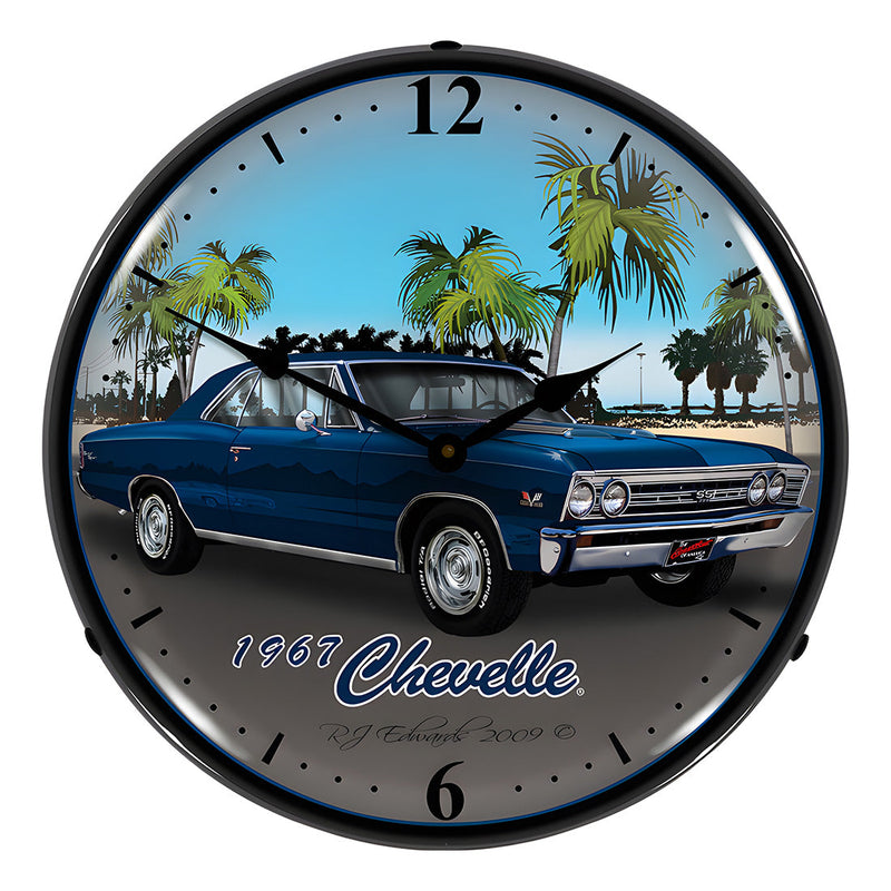 Collectable Sign and Clock 1967 Chevelle Backlit Wall Clock