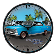 Collectable Sign and Clock 1966 Chevy Nova Backlit Wall Clock