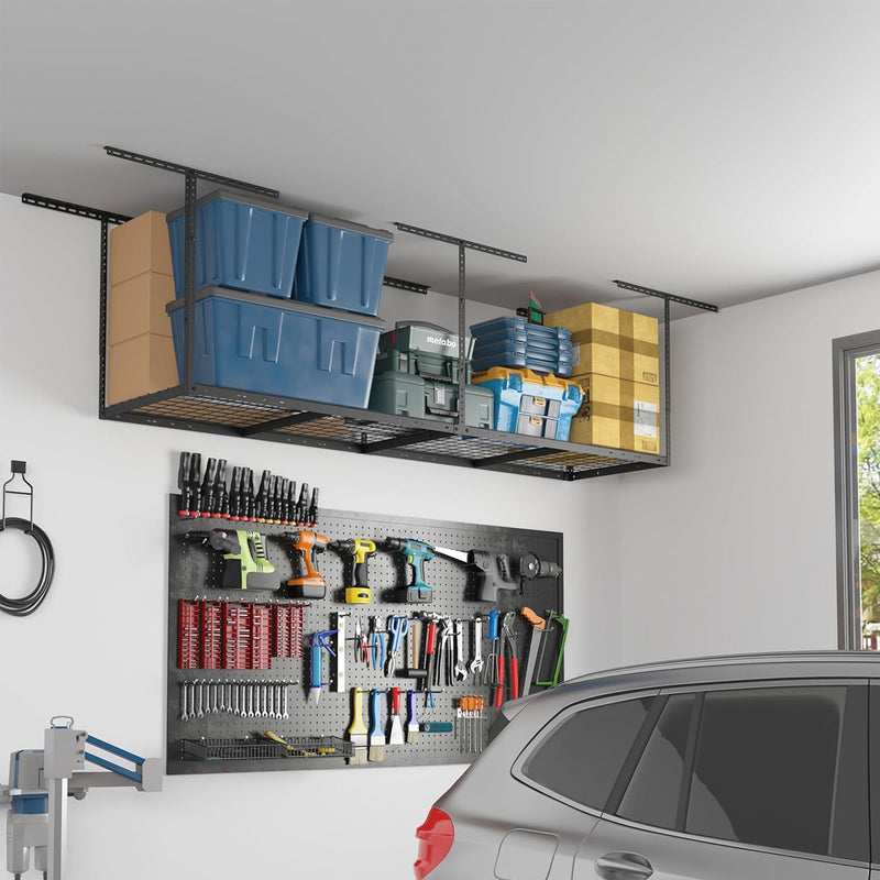 Fleximounts 2' x 8' Overhead Storage Rack (Black)