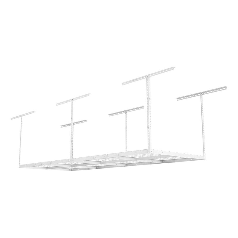 Fleximounts 3' x 8' Overhead Storage Rack (White)