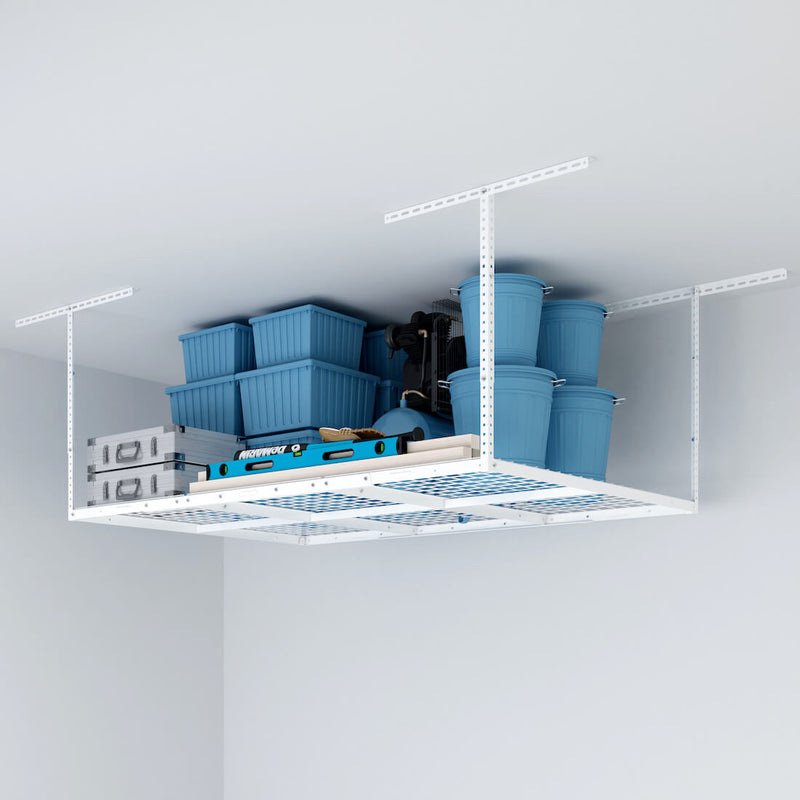 Fleximounts 4' x 6' Overhead Storage Rack (White)