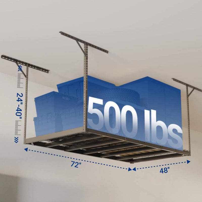 Fleximounts Max Series 4' x 6' Overhead Storage Rack (Black)