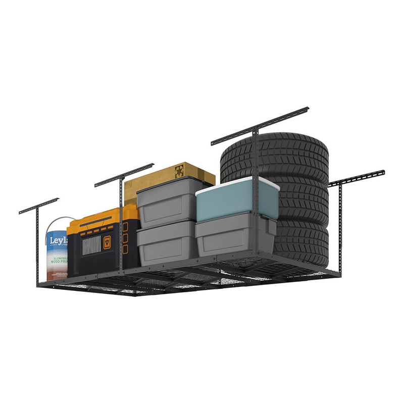 Fleximounts Heavy-Duty 4' x 8' Overhead Storage Rack (Black)