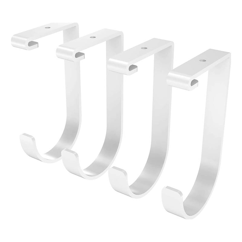 Fleximounts White Flat Storage Hook (4-Pack)