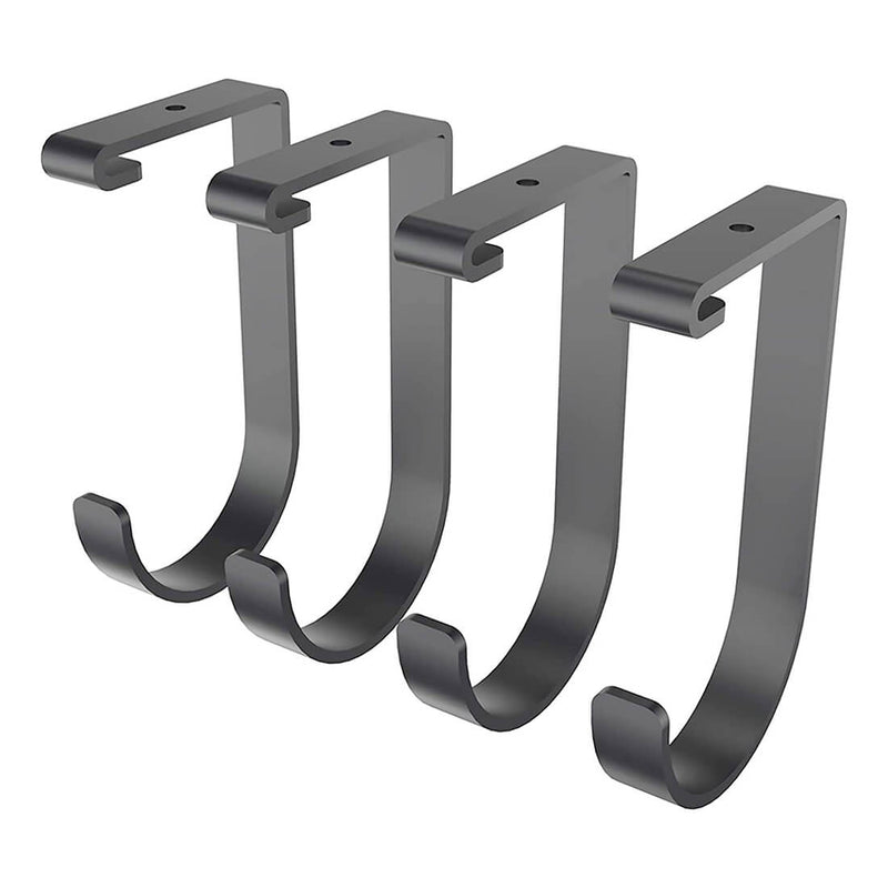 Fleximounts Black Flat Storage Hook (4-Pack)