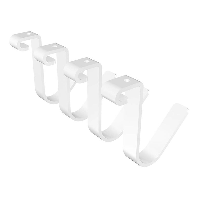 Fleximounts White Storage Rail Hook (4-Pack)