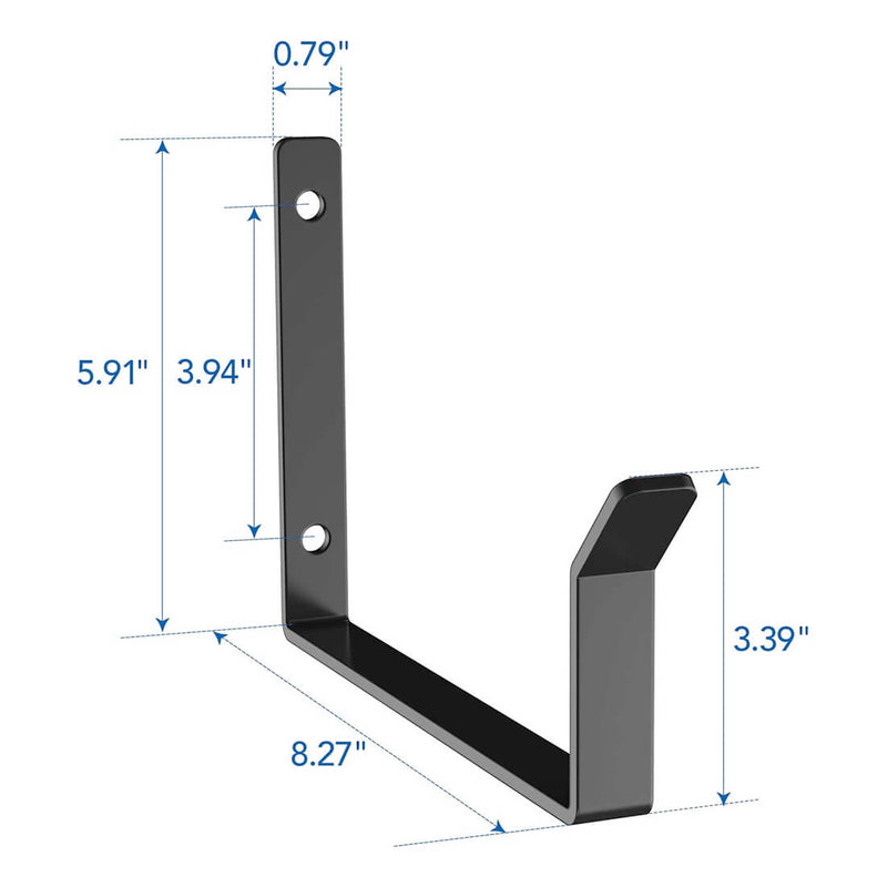 Fleximounts Black Utility Hook (2-Pack)