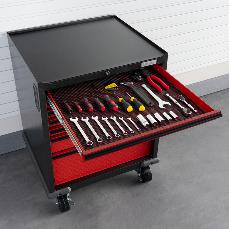 Gladiator Premier 13-Piece Garage Cabinet Combo (Red Tread)