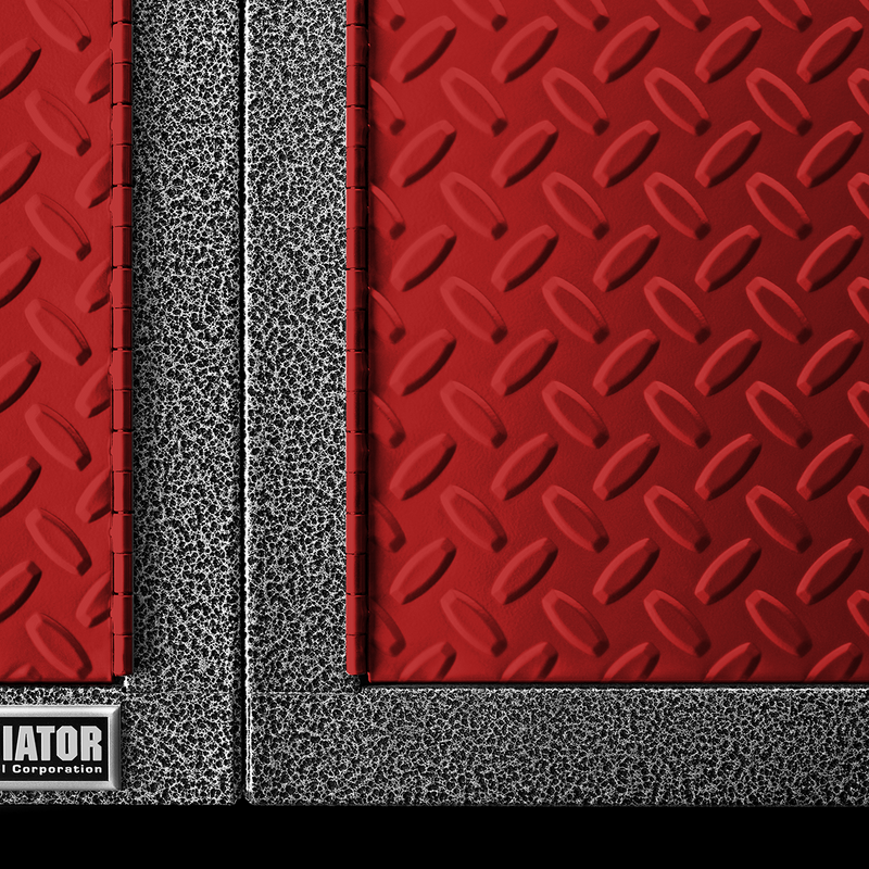 Gladiator Premier 13-Piece Garage Cabinet Combo (Red Tread)