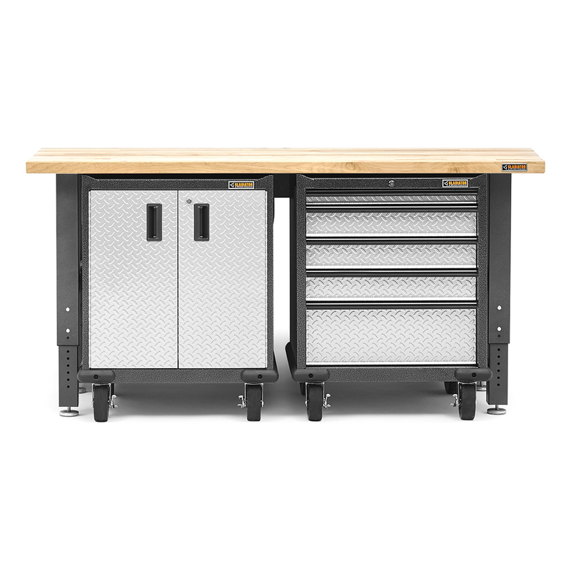Gladiator Premier 3-Piece Garage Cabinet System (Silver Tread)