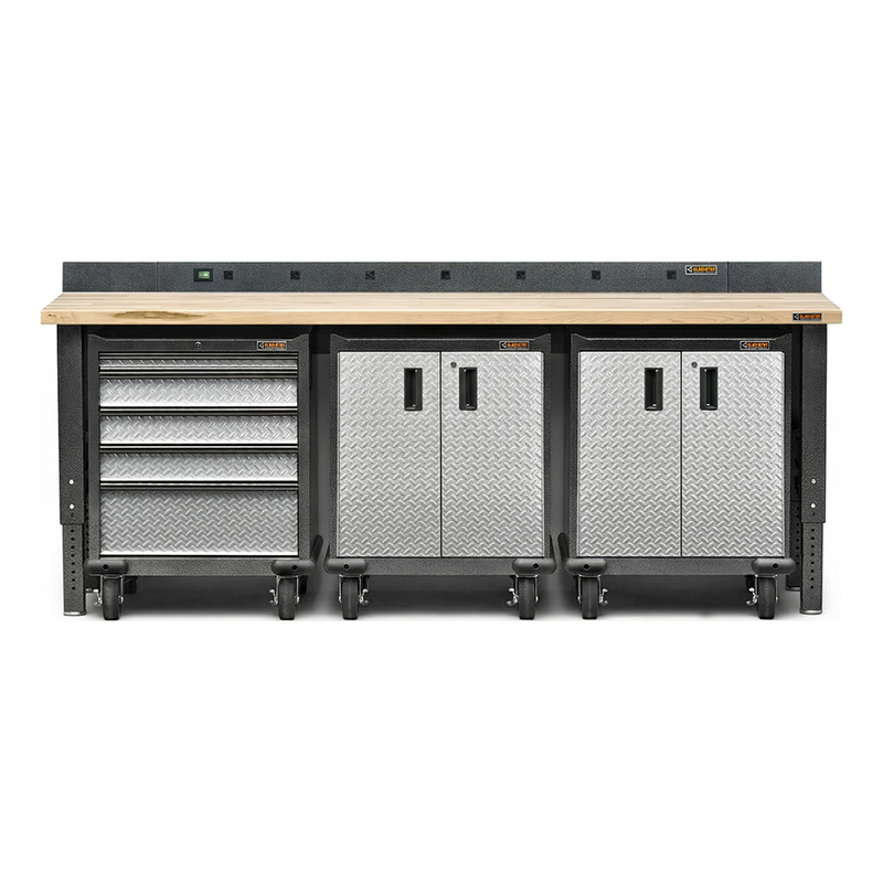 Gladiator Premier 5-Piece Garage Cabinet Combo (Silver Tread)