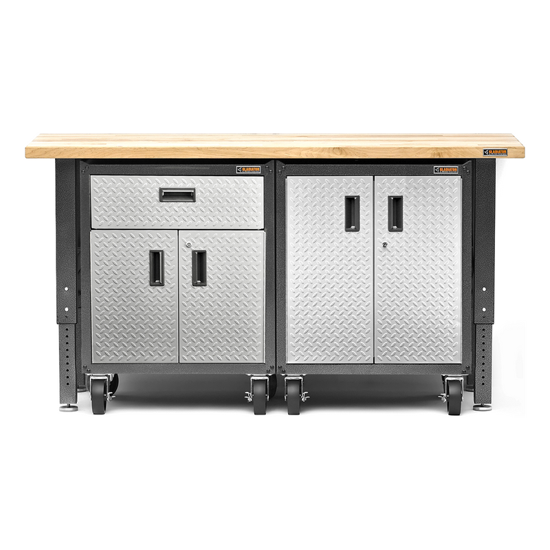 Gladiator Ready-to-Assemble 5-Piece Garage Cabinet Kit (Silver Tread)