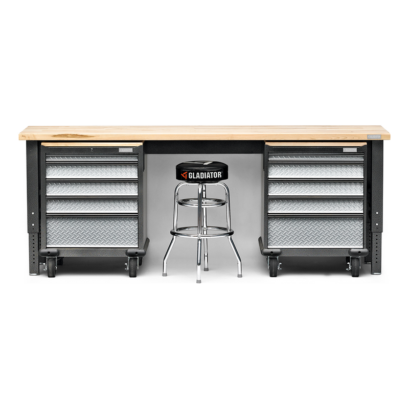 Gladiator Premier 6-Piece Garage Workbench System (Silver Tread)