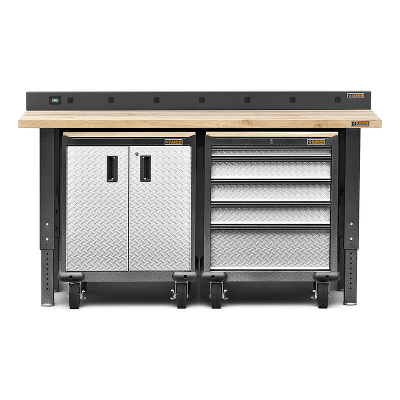 Gladiator Premier 6-Piece Garage Cabinet Set (Silver Tread)