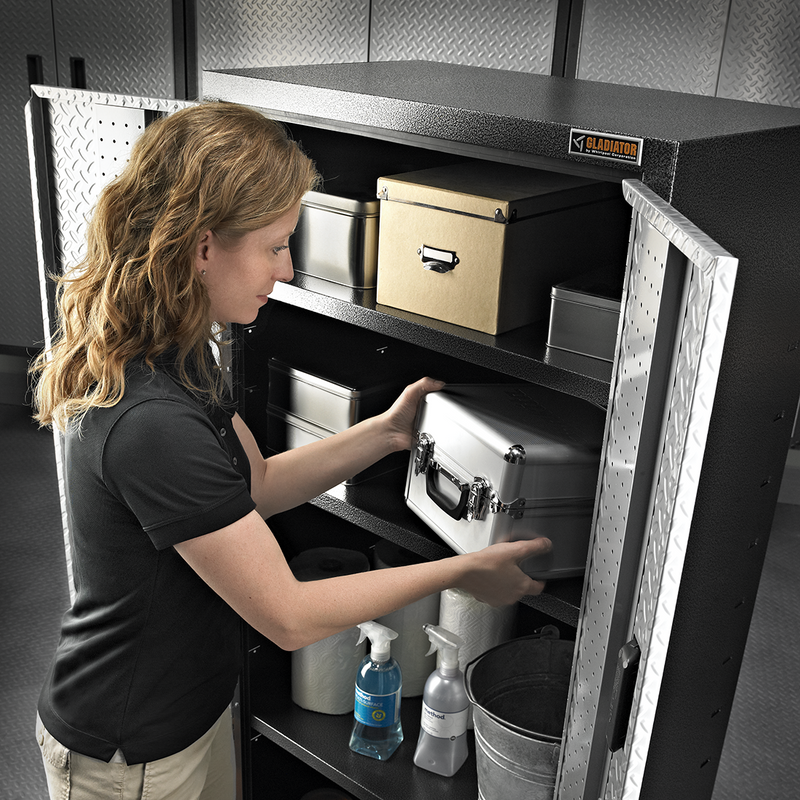 Gladiator Premier 10-Piece Garage Cabinet System (Silver Tread)