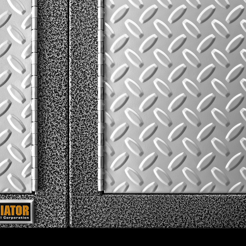 Gladiator Ready-to-Assemble 11-Piece Garage Cabinet Configuration (Silver Tread)