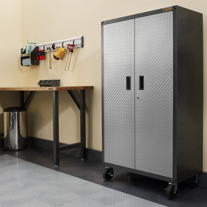 Gladiator Ready-to-Assemble 13-Piece Garage Cabinet Setup (Silver Tread)