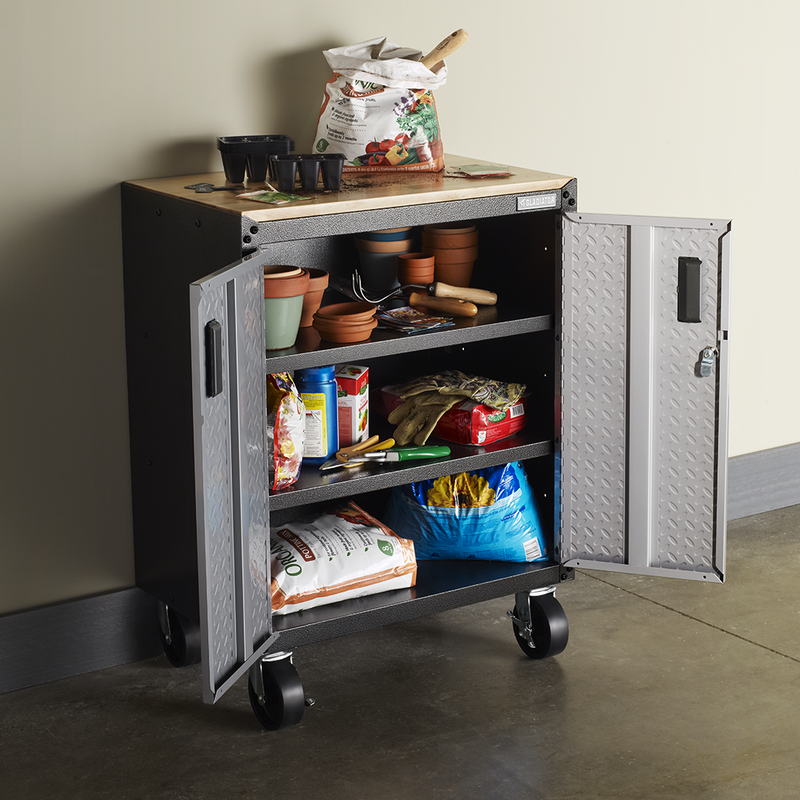 Gladiator Ready-to-Assemble 13-Piece Garage Cabinet Setup (Silver Tread)