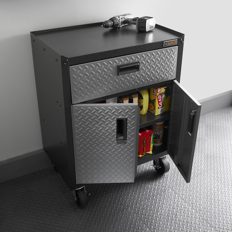 Gladiator Ready-to-Assemble 13-Piece Garage Cabinet System (Silver Tread)