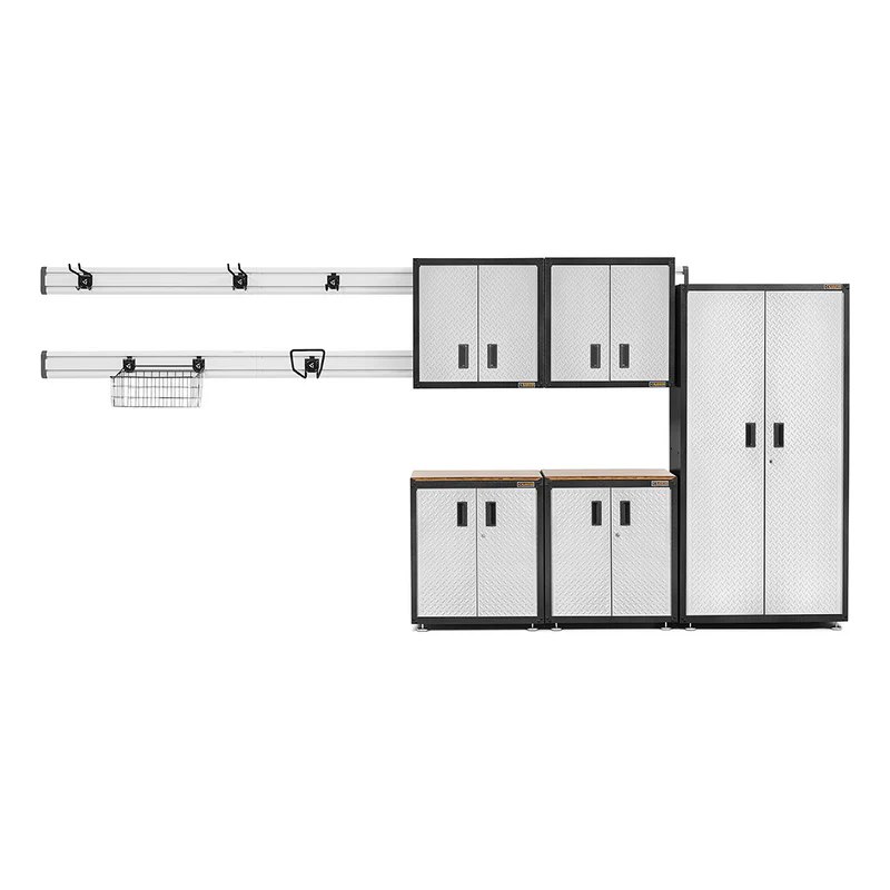 Gladiator Ready-to-Assemble 14-Piece Garage Cabinet System (Silver Tread)