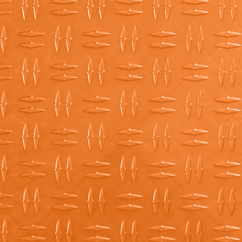GearTile Diamond Pattern 12" x 12" Orange Garage Floor Tile (48 Pack)