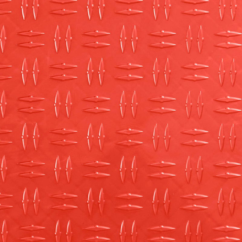 GearTile Diamond Pattern 12" x 12" Red Garage Floor Tile (12 Pack)
