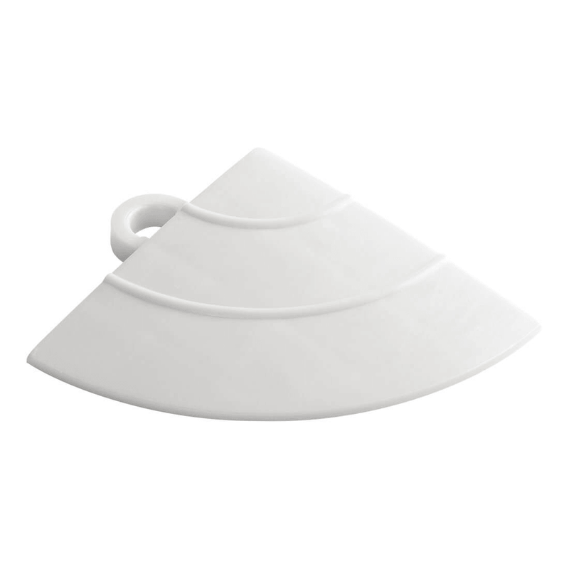Swisstrax Diamondtrax Arctic White Garage Floor Tile Corner (10-Pack)