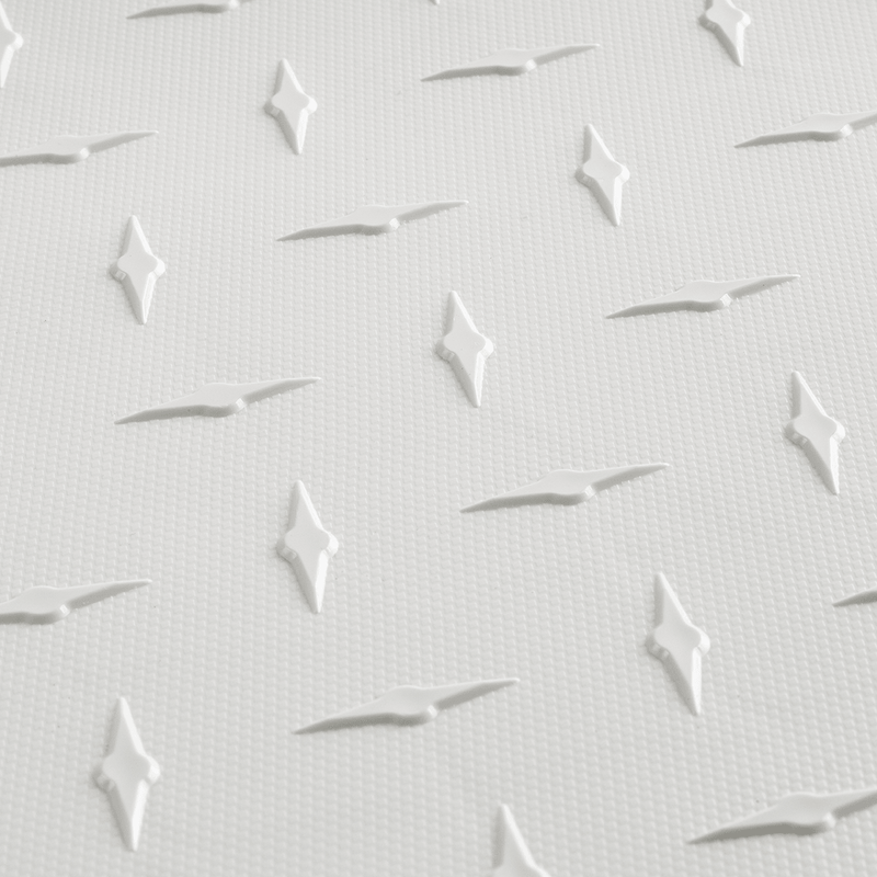 Swisstrax Diamondtrax 1ft x 1ft Arctic White Garage Floor Tiles (10 Pack)