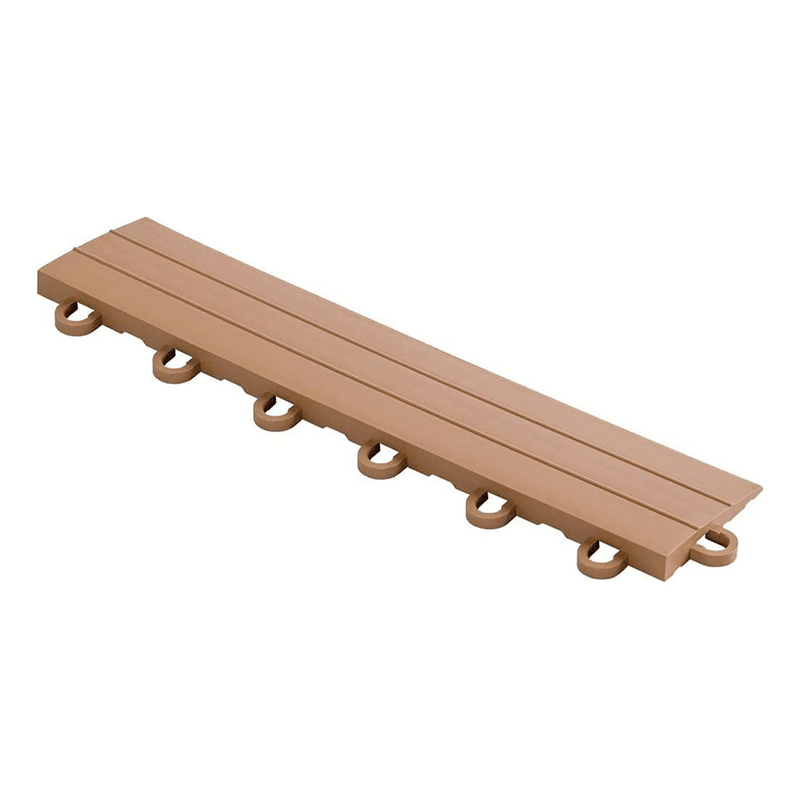 Swisstrax Diamondtrax Chocolate Brown Garage Floor Looped Edge (10-Pack)