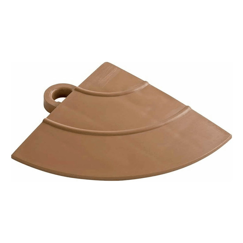 Swisstrax Diamondtrax Chocolate Brown Garage Floor Tile Corner (10-Pack)