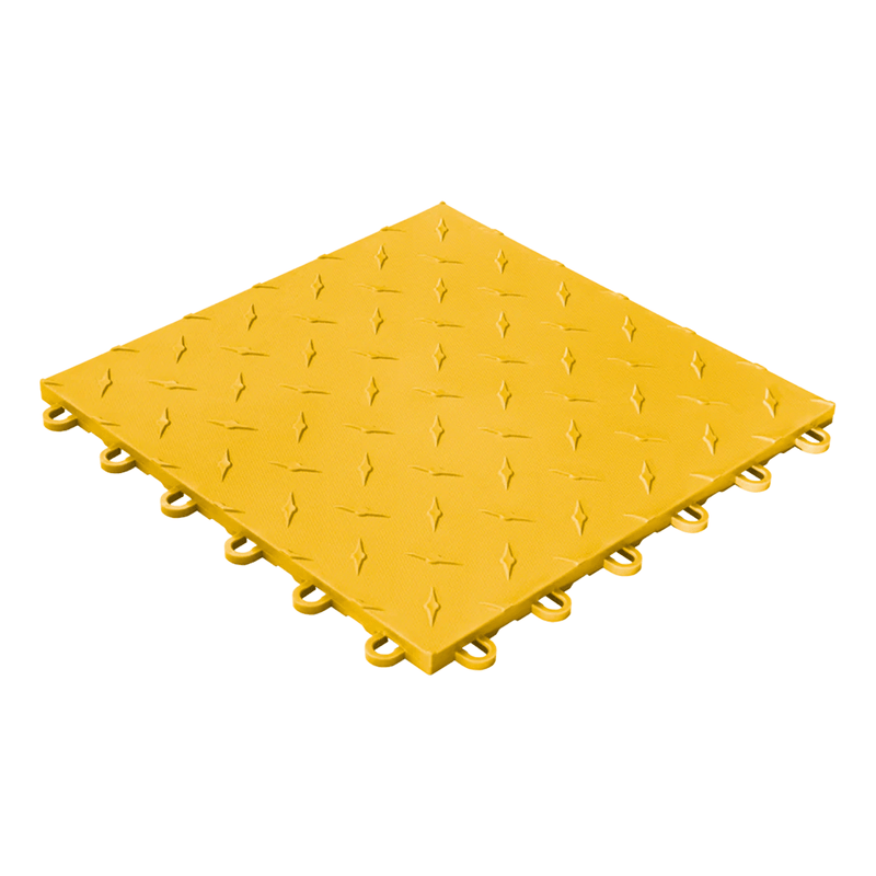 Swisstrax Diamondtrax 1ft x 1ft Citrus Yellow Garage Floor Tiles (50 Pack)