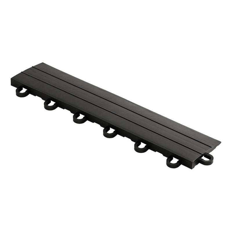 Swisstrax Diamondtrax Jet Black Garage Floor Looped Edge (10-Pack)