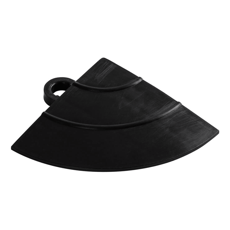 Swisstrax Diamondtrax Jet Black Garage Floor Tile Corner (10-Pack)