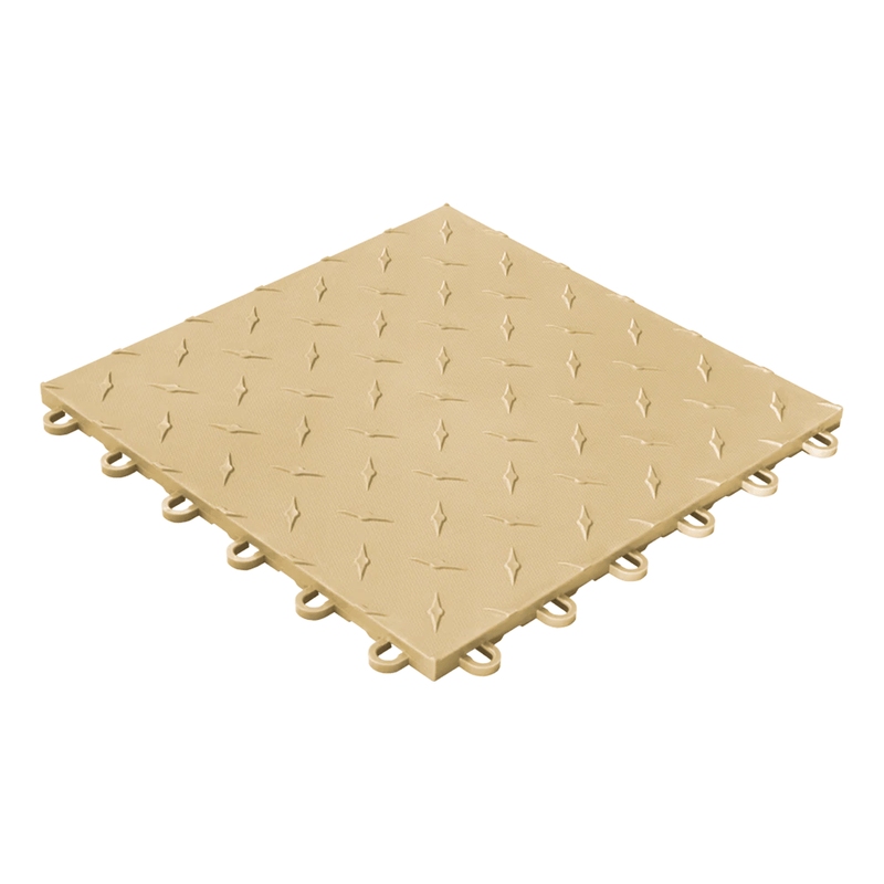 Swisstrax Diamondtrax 1ft x 1ft Mocha Java Garage Floor Tiles (50 Pack)