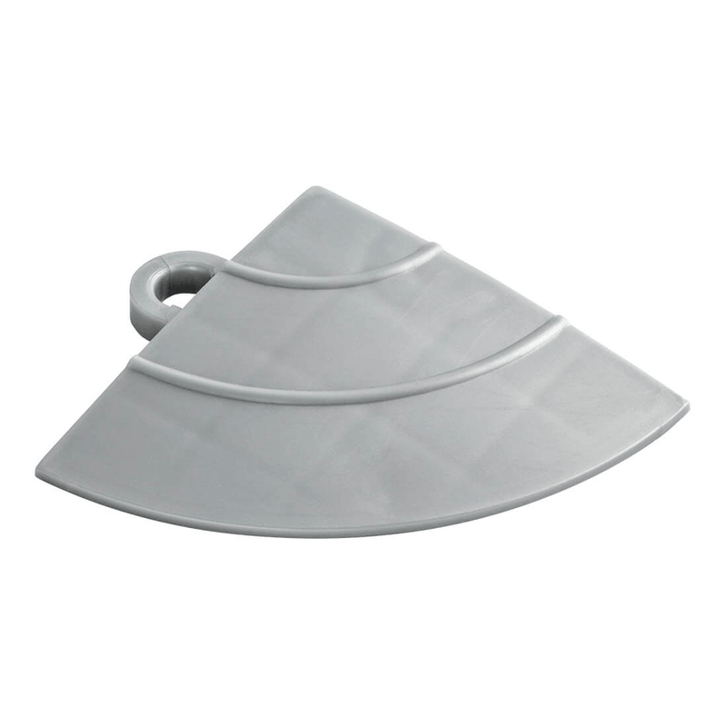 Swisstrax Diamondtrax Pearl Silver Garage Floor Tile Corner (10-Pack)