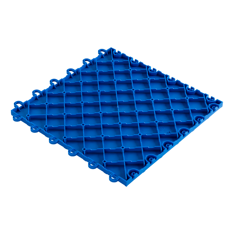 Swisstrax Diamondtrax 1ft x 1ft Royal Blue Garage Floor Tiles (10 Pack)