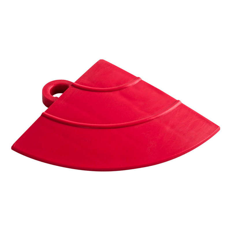 Swisstrax Diamondtrax Racing Red Garage Floor Tile Corner (10-Pack)