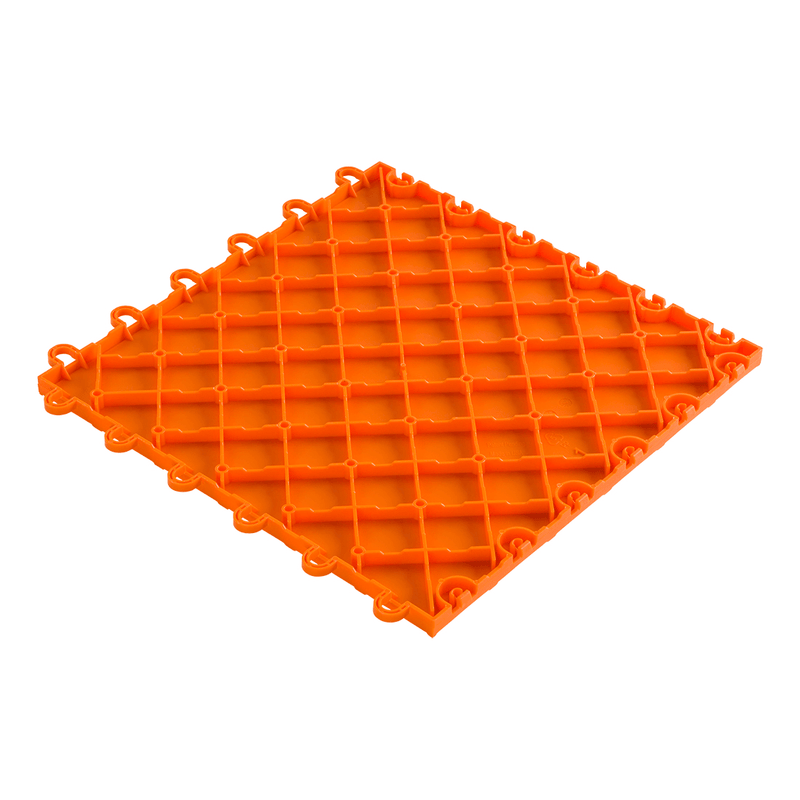 Swisstrax Diamondtrax 1ft x 1ft Tropical Orange Garage Floor Tiles (10 Pack)