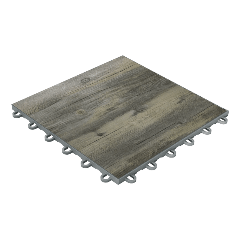Swisstrax Diamondtrax 1ft x 1ft Reclaimed Pine Garage Floor Tiles (10 Pack)