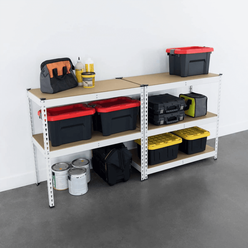 MonsterRAX 18" x 36" x 72" Garage Shelving (White)