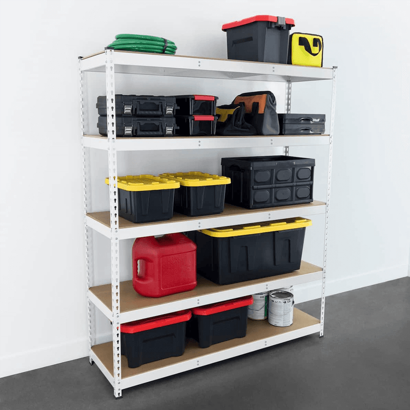 MonsterRAX 18" x 60" x 72" Garage Shelving (White)
