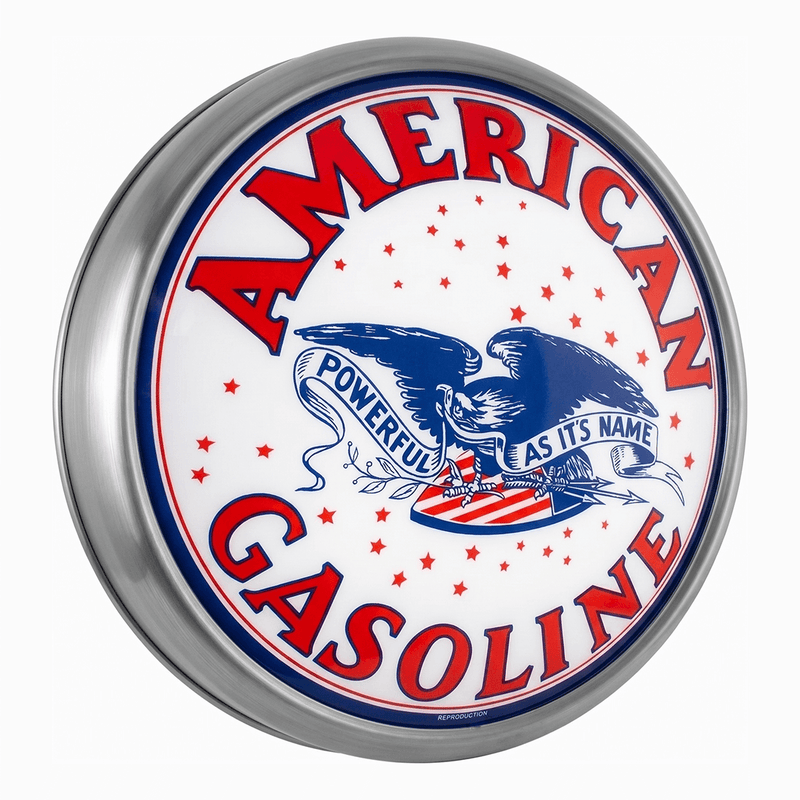 PERGL American Gasoline LED Backlit Wall-Mounted Display Sign
