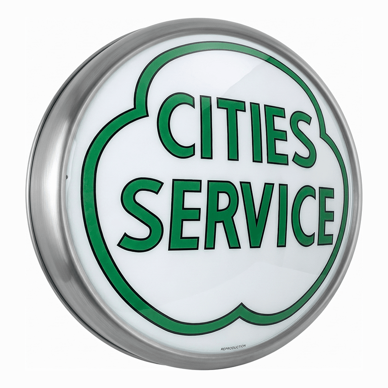 PERGL Cities Service LED Backlit Wall-Mounted Display Sign (Green)