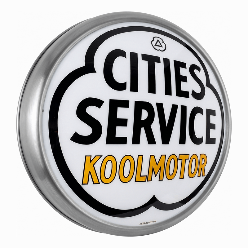 PERGL Cities Service KoolMotor LED Backlit Wall-Mounted Display Sign