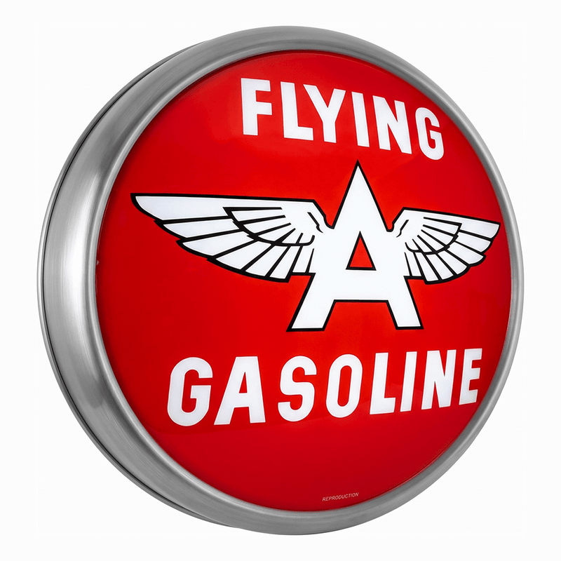 PERGL Flying A Gasoline LED Backlit Wall-Mounted Display Sign (Red)