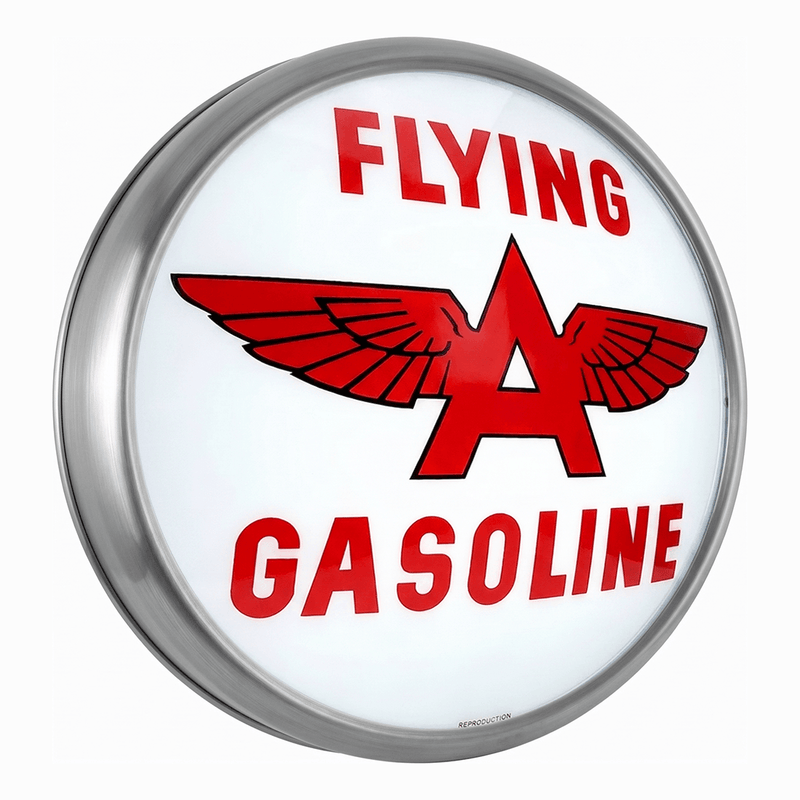 PERGL Flying A Gasoline LED Backlit Wall-Mounted Display Sign (White)