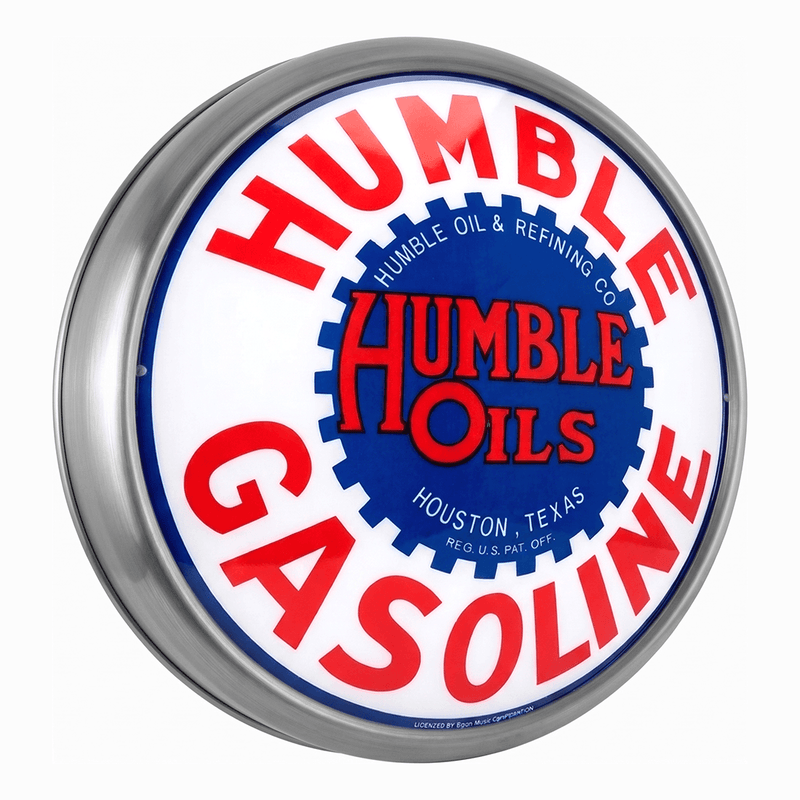 PERGL Humble Oils Gasoline LED Backlit Wall-Mounted Display Sign