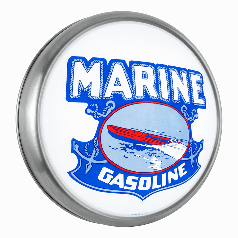 PERGL Marine Gasoline LED Backlit Wall-Mounted Display Sign