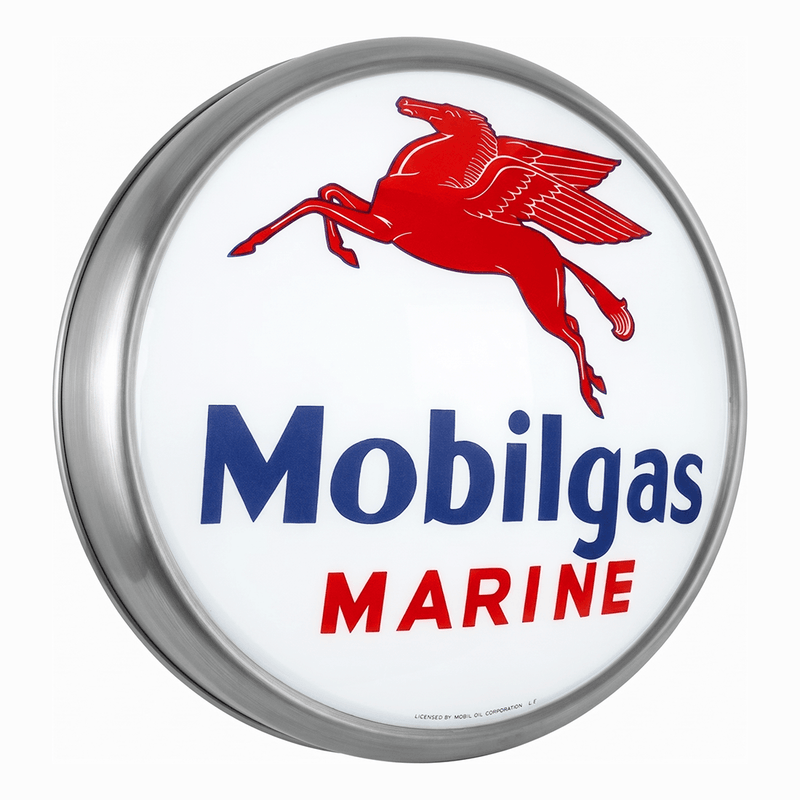 PERGL Mobilgas Marine LED Backlit Wall-Mounted Display Sign