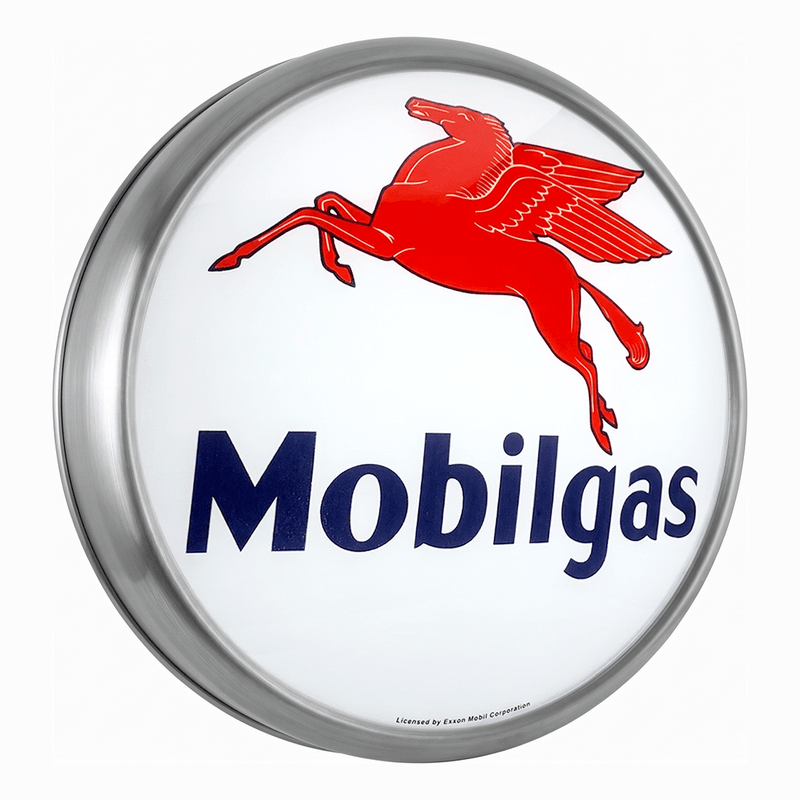 PERGL Mobilgas LED Backlit Wall-Mounted Display Sign